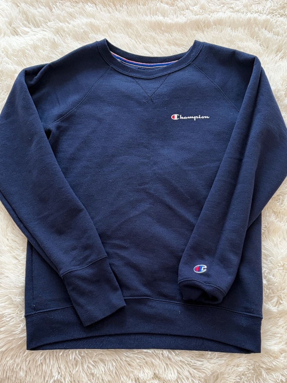 Navy Women's Champion Crewneck Size S